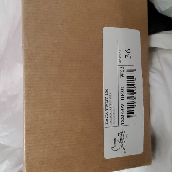 NIB $1995 Christian Louboutin Zaza peeptoe bootie - Picture 7 of 13